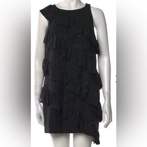 Authentic CHANEL 2022 Black silk Dress 36